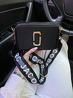 Женская сумочка, клатч отличное качество Marc Jacobs Black/Gold Logo 20x12x7
