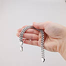 Срібний браслет чоловічий масивний Фараон. Широкий браслет на руку срібло 925. Ширина 10 мм. 19 см, фото 10