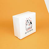 Подарункова коробка з любов’ю 195*195*97 мм Святкова коробка для романтичного подарунка "Моєму Котику", фото 3