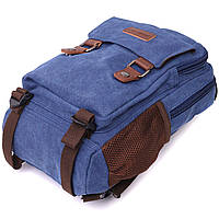Легкий текстильный рюкзак с уплотненной спинкой и отделением для планшета Vintage 22169 Синий Отличное