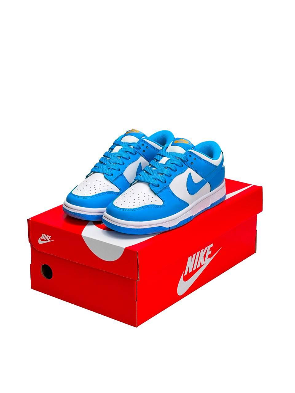 Жіночі кросівки Nike SB Dunk Low PRM White Blue Yellow Кеди Найк СБ Данк Лоу білі низькі шкіра демісезон