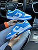 Жіночі кросівки Nike SB Dunk Low PRM White Blue Yellow Кеди Найк СБ Данк Лоу білі низькі шкіра демісезон, фото 10