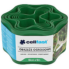 Бордюр садовий хвилястий 10 см х 9 м зелений Cellfast