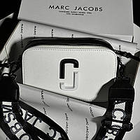 Женская сумочка, клатч отличное качество Marc Jacobs The Snapshot Ying Yang White/Black 21 х 12.5 х 7 см