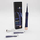 Ультразвукова електрична зубна щітка Electric Sonic Toothbrush, 2 насадки, від USB / Акумуляторна щітка, фото 10