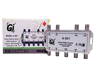 Розгалужувач супутникового сигналу DISEqC GI A-801