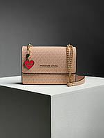 Женская сумочка, клатч отличное качество Michael Kors Mini Bag Peach 21 х 14 х 6 см