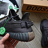 Чоловічі кросівки Adidas Yeezy Boost 350 Cinder літні весна-осінь-літо легкі чорні. Фото наживо. ТОП, фото 5