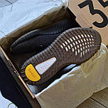 Чоловічі кросівки Adidas Yeezy Boost 350 Cinder літні весна-осінь-літо легкі чорні. Фото наживо. ТОП, фото 3