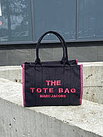Женская сумочка, клатч отличное качество Marc Jacobs Medium Tote Bag Black/Pink 35 х 27 х 15 см