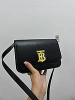 Женская сумочка, клатч отличное качество BURBERRY Calfskin Mini TB Bag Black 21.5 х 15 х 7 см