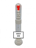 Реставрационный карандаш - маркер от царапин на автомобиле GEELY код 040 (TRIUMPH RED SOLID) 12 мл