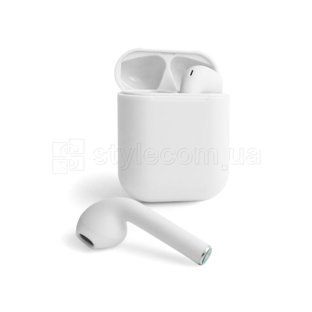 TWS бездротові навушники Bluetooth 5.0 10м 300mAh із зарядним футляром білі