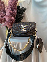 Louis Vuitton NEW Brown Black женские сумочки и клатчи высокое качество