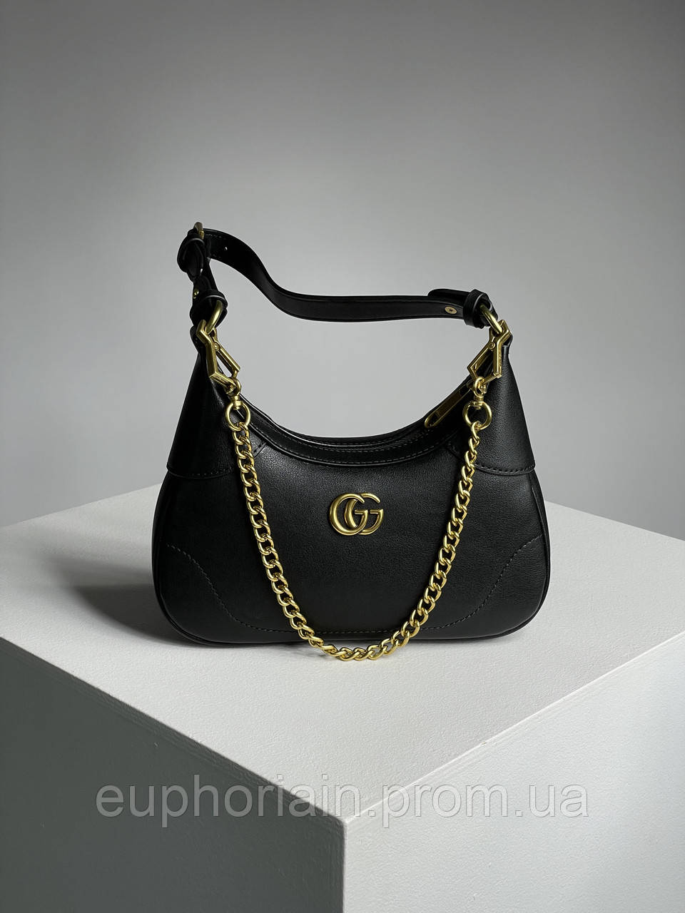 Женская сумочка, клатч отличное качество Gucci Aphrodite Small Shoulder Bag Black 25 x 13 x 7 см Отличное - фото 1 - id-p2077814329