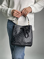 Женская сумочка, клатч отличное качество Coach Willow Shoulder Bag In Signature Canvas Black