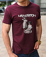 Мужские футболки с принтом Недоедание (Malnutrition), магазин одежды - трендовые майки и футболки