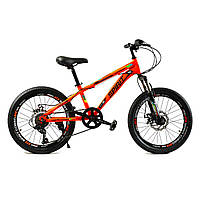 Спортивный велосипед 20 дюймов CORSO SPIRIT (рама стальная 12", Shimano 7 скоростей) TK - 20140 Оранжевый