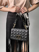 Женская сумочка, клатч отличное качество Christian Dior Medium Caro Bag Black