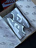 Жіночі кросівки Nike SB Dunk Low PRM All White Grey Кеди Найк СБ Данк білі низькі шкіра демісезон, фото 11