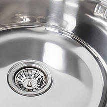 Кухонна мийка з нержавіючої сталі 08 мм Platinum 7750 polish, фото 3