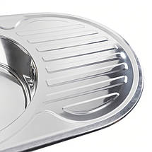 Кухонна мийка з нержавіючої сталі 08 мм Platinum 7750 polish, фото 2