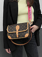 Женская сумочка, клатч отличное качество Louis Vuitton Diane Brown/Camel