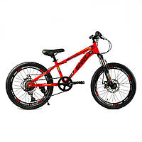 Спортивный велосипед 20 дюймов CORSO SPIRIT (рама стальная 12", Shimano 7 скоростей) TK - 20697 Красный