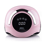 Лампа SUN BQ - 5T Pink для сушіння нігтів UV/LED 120 Вт з ручкою, фото 4