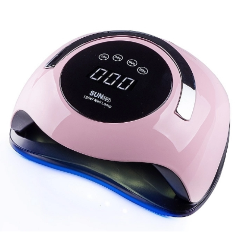 Лампа SUN BQ - 5T Pink для сушіння нігтів UV/LED 120 Вт з ручкою