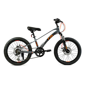 Спортивний велосипед 20 дюймів (магнієва рама, Revoshift 7 швидкостей, зібраний 75%) CORSO F35 MG-20415 Сірий