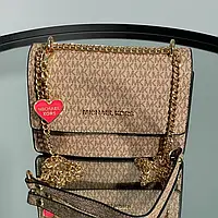 Женская сумочка, клатч отличное качество Michael Kors Mini Bag Beige 21 х 14 х 6 см