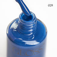 Лак для нігтів синій Lacquer Nail Polish GLOSS 029, 11 мл