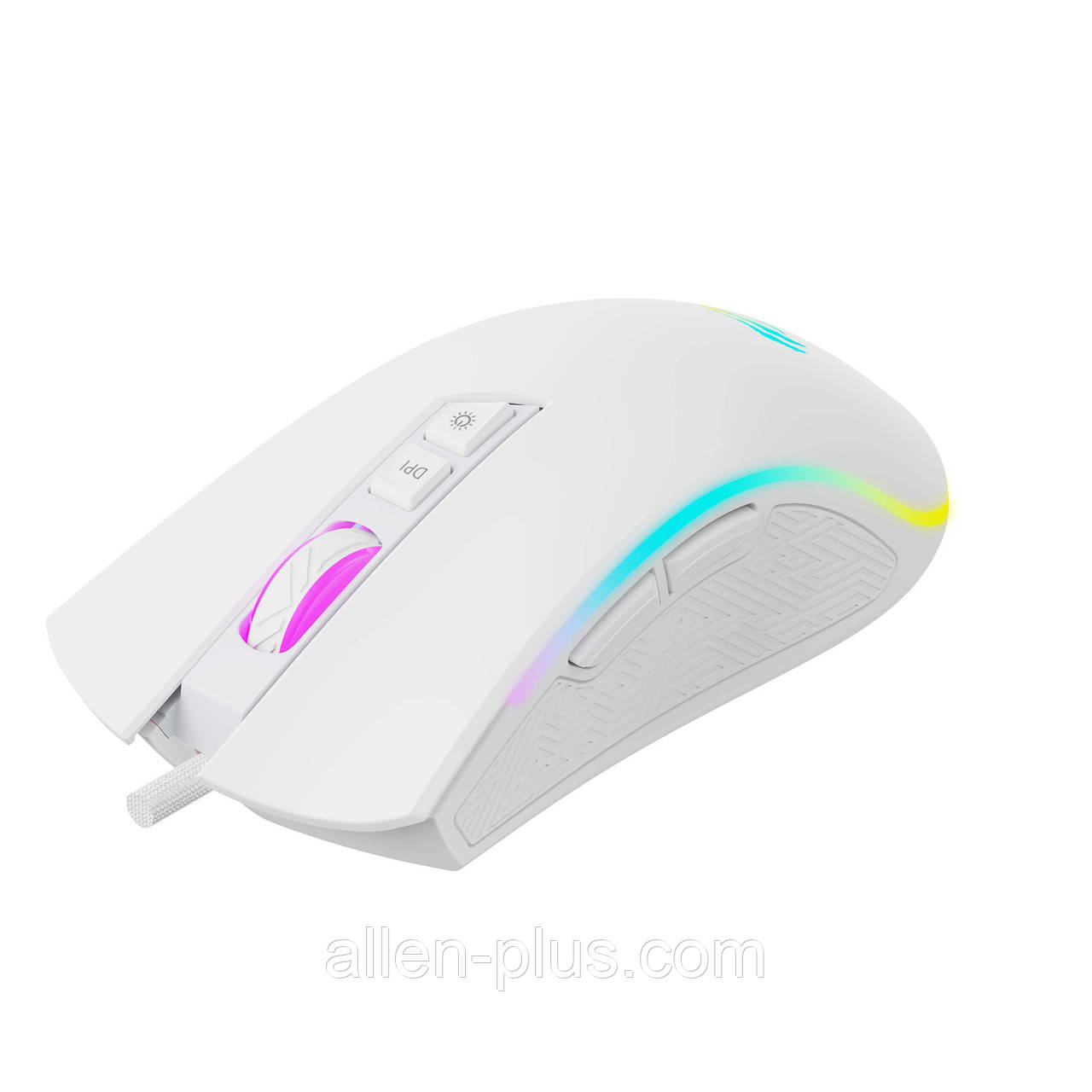 Миша професійна ігрова програмовна HAVIT HV-MS1034 RGB Backlit (4800 DPI) GAMING, USB, white