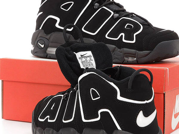 Nike Air More Uptempo Black White