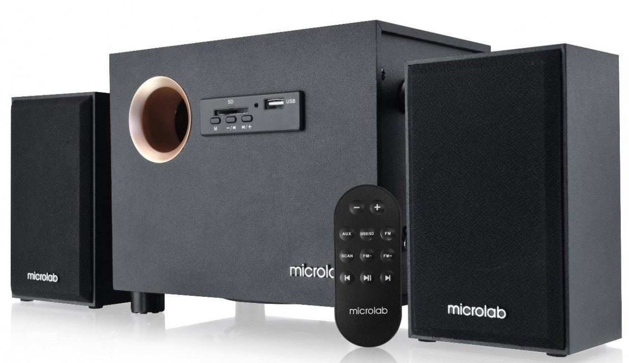 Комп'ютерні колонки Microlab Колонки 2.1 M-105R Black + ДК