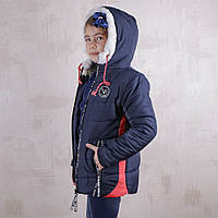 Куртка, пальто Куртка Дівчинка Зима 0403 Синій арт.0403 Зріст 122-60(р)