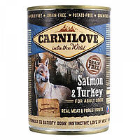 Вологий корм Carnilove Salmon & Turkey для собак, лосось та індичка, 400 г