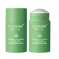 Маска для лица SERSANLOVE Green Tea Oil Control Clean Mask с экстрактом зеленого чая 40 гр