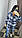 Тепла вовняна жіноча сорочка на ґудзиках у клітинку (Розміри 42,44,46,48), Синя, фото 3