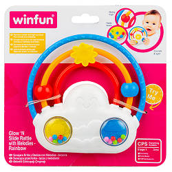 Дитяча іграшка брязкальце Веселка з музикою і світлом WinFun 0242-NL