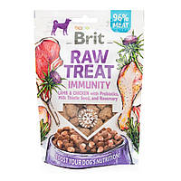 Снеки для собак Brit Raw Treat freeze-dried Immunity для імунітету, ягня і курка