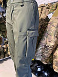 Штани тактичні Softshel хакі, фото 2
