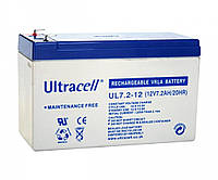 Аккумуляторная батарея Ultracell UL7.2-12 AGM 12V 7.2 Ah VRLA