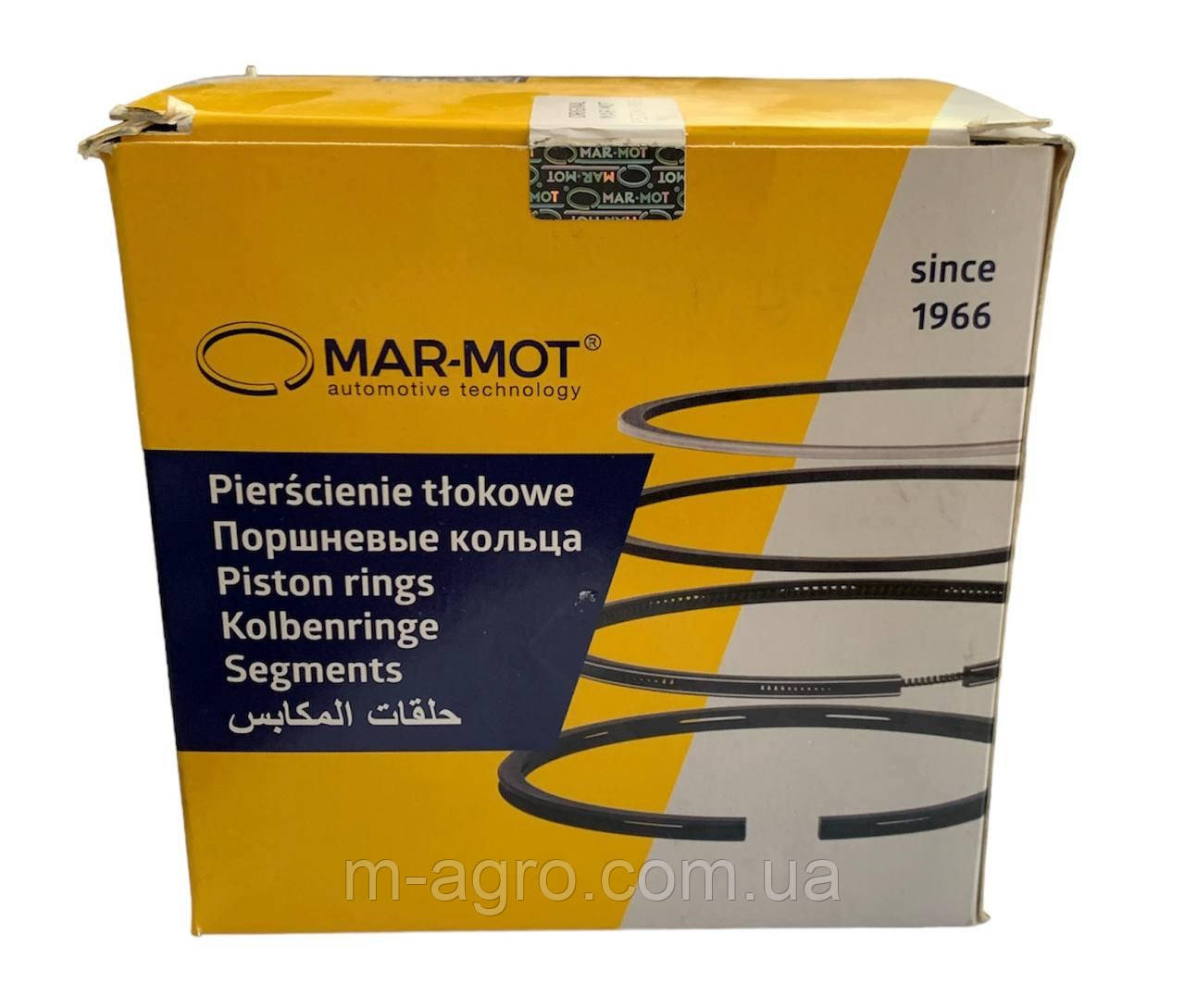 Кільця поршневі МТЗ (Д-245) (4к) (вир-во MAR-MOT), фото 1