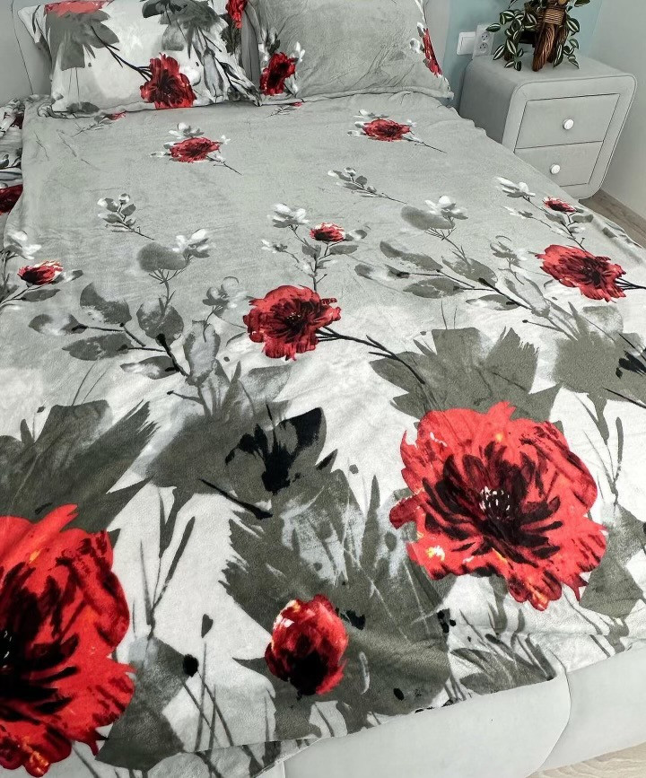 Велюрова постільна білизна Півтоспальний розмір