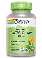 Кошачий коготь, Cat's claw 500 mg Solaray 100 капсул