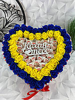 Набор подарочный со сладостями для девушки бокс в форме сердца для жены, мамы, ребенка Nbox-104