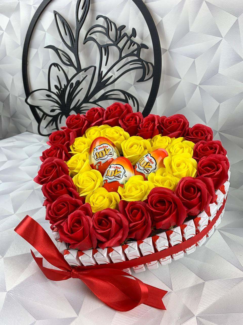 Набор подарочный со сладостями для девушки бокс в форме сердца для жены, мамы, ребенка Nbox-113 - фото 3 - id-p2077858693