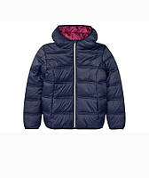 Куртка осіння-весняна демісезонна для дівчинки синя Pepperts, дутик, розміри 134-152